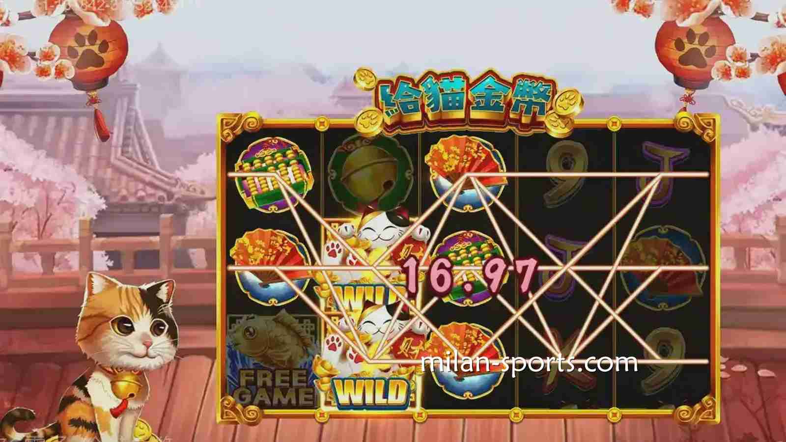 《给猫金币》游戏充满卡通风格与日系元素，在纬来体育极易上手